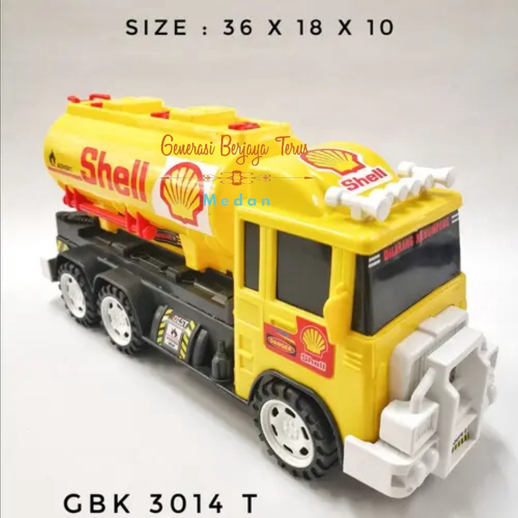 Generasi Berjaya Terus - Mainan Anak Truck Tangki Pertamina GBK3014T / Mainan Truk Tangki Jumbo