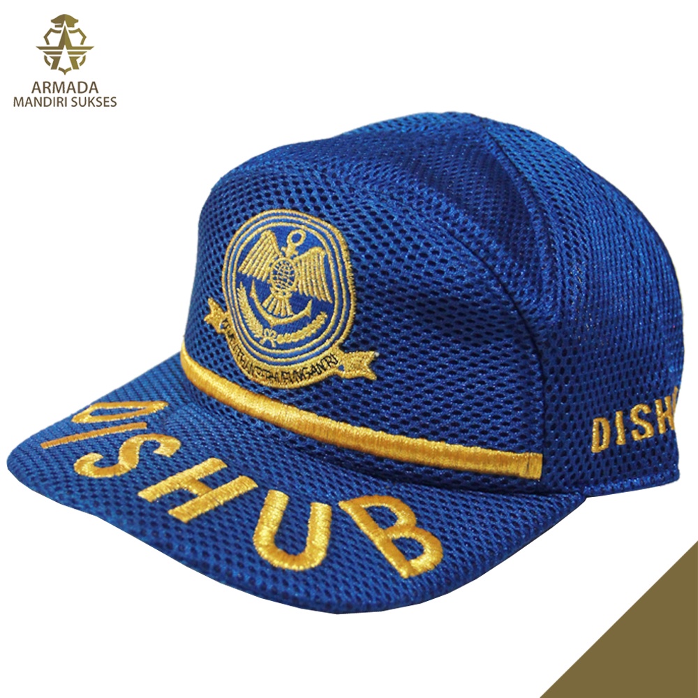 Topi Jaring Dishub Pama Emas - Topi Dishub Pama Mesh