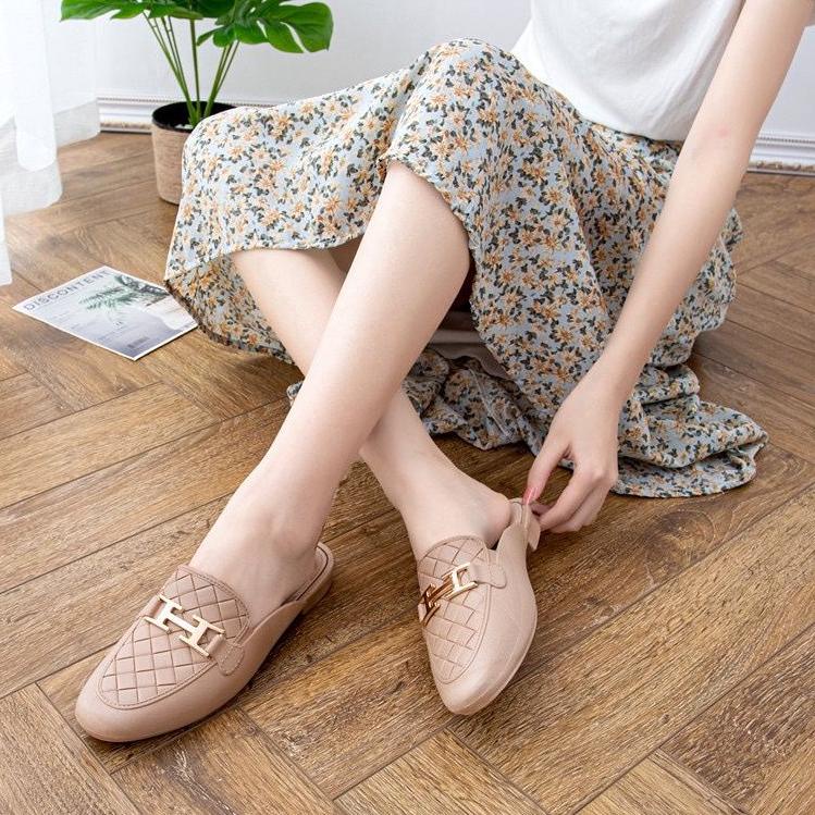 C67U Sandal Wanita Terbaru 2022/Sepatu Sendal Selop Jelly Balance 1609-2/Slip onTeplek Karet Import 