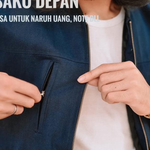 Jaket Pria Original Seigneur Canvas Helio Green Army - Hijau Army, M