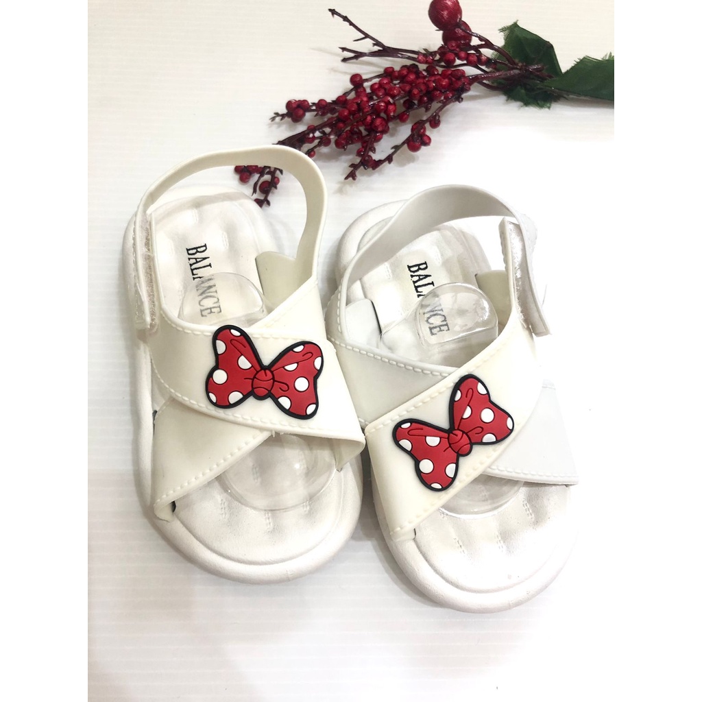 Sandal Anak Perempuan Import Pita Silang Usia 2 3 4 Tahun