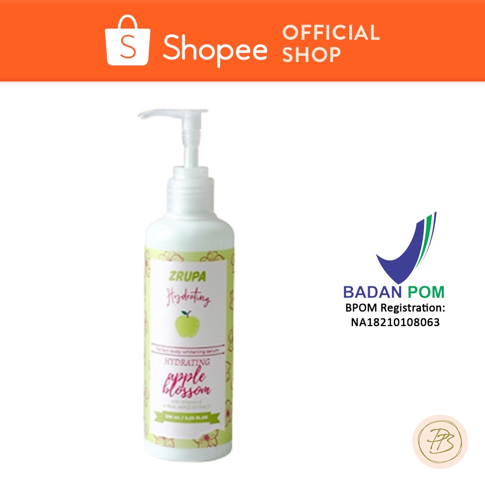 Zrupa Perfect Body Whitening Serum - Hydrating Apple Blossom - 250ml