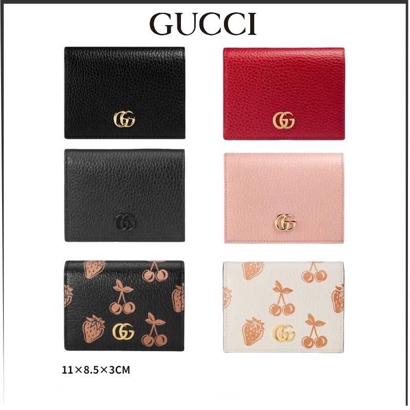 Gucci Wallet GG Marmont Series Card Holder/Coin Wallet/Double G Wallet