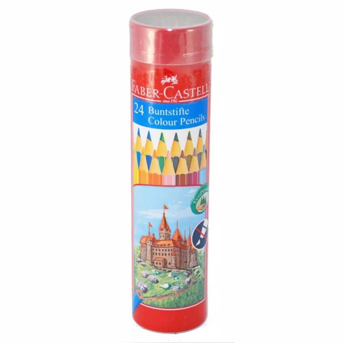 

Faber-Castell Classic Colour pencils round tin 24 / pensil warna 24