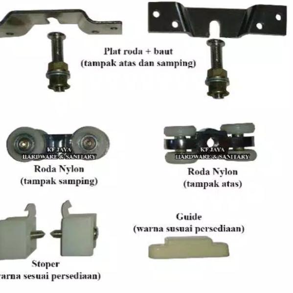 Roda nilon / nylon gantung pintu sliding / geser 777.