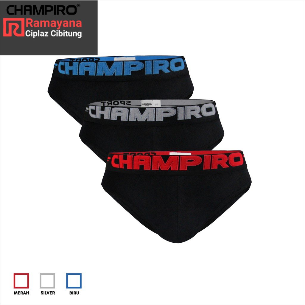 Champiro Celana Dalam Pria 3 pcs Sport Brief C0339C / Ramayana Cibitung
