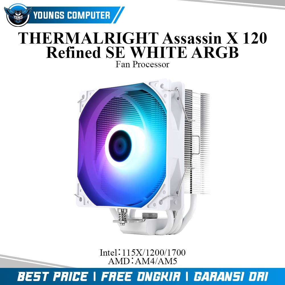 CPU COOLER THERMALRIGHT Assassin X 120 Refined SE WHITE ARGB
