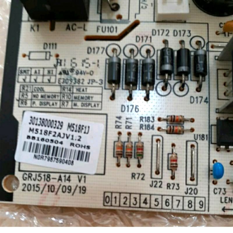 Modul pcb ac GREE 1/2pk sampe 1.5pk original baru