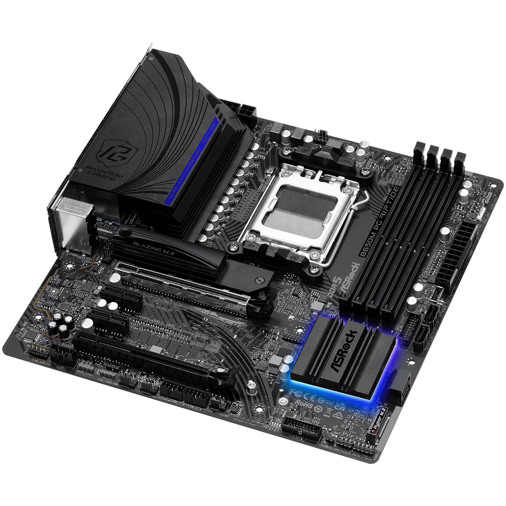 ASROCK B650M PHANTOM GAMING RIPTIDE | Mother Board AMD DDR5 AM5 MATX