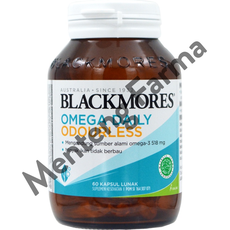 Blackmores Omega Daily Odourless 60 Kapsul Lunak