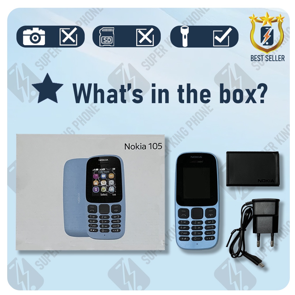 Super King Nokia 105 2017 nokia garansi bisa Indonesia nokia 105 Dual Sim 2017