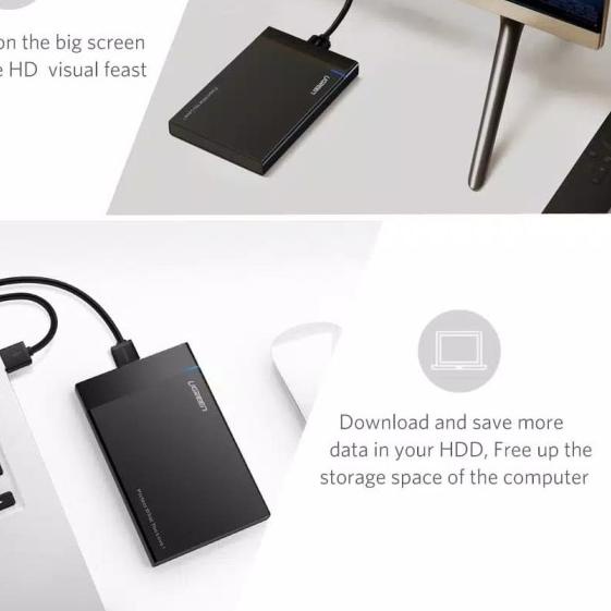 Ugreen Casing Enclosure Hard Disk External 2.5 "SATA USB3.0 - (30848)