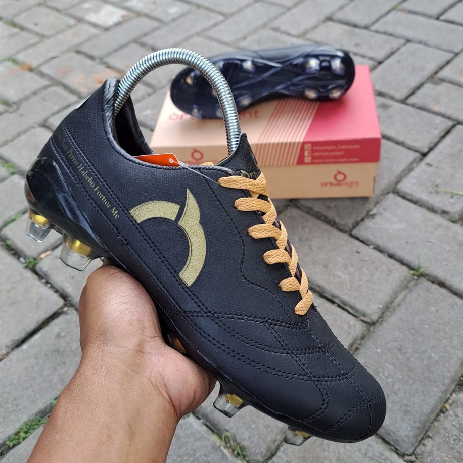Sepatu Bola Ortus Forte Savage Ortuseight Hitam Gold Komponen Original#Sepatu Bola Beforeme New 2022