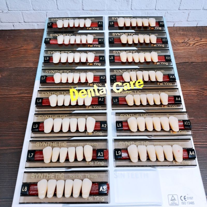 Gigi Palsu SYNTHETIC Depan Bawah / Gigi Tiruan Depan Bawah