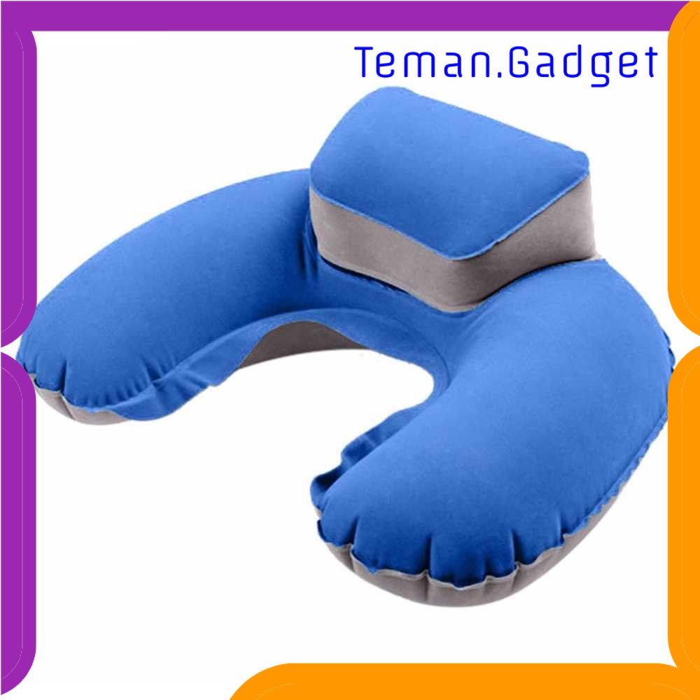 TG-TRV Bantal Leher U-Shape Inflatable Air Blow Up