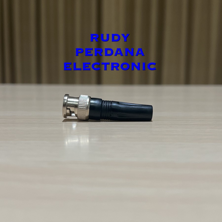 JACK BNC MALE LAKI COWOK KONEKTOR CONNECTOR BUNTUT PVC PLASTIK