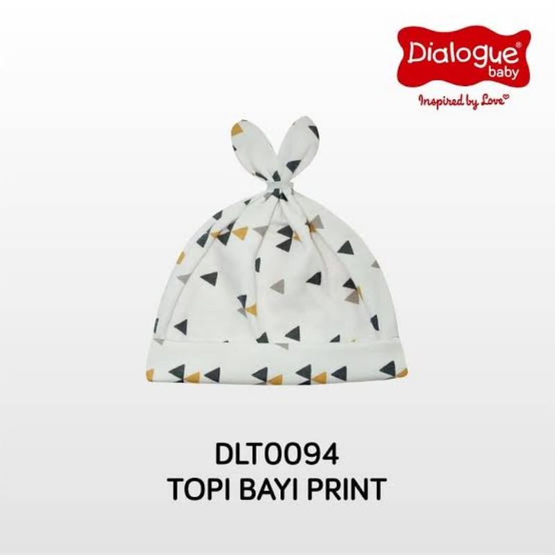 Dialogue Topi Bayi Print Variasi A / Topi Bayi