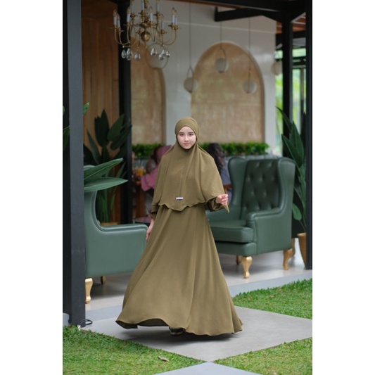 G.N.A.ID - HUMAIRA DRESS CRINKLE AIRFLOW UMROH SET