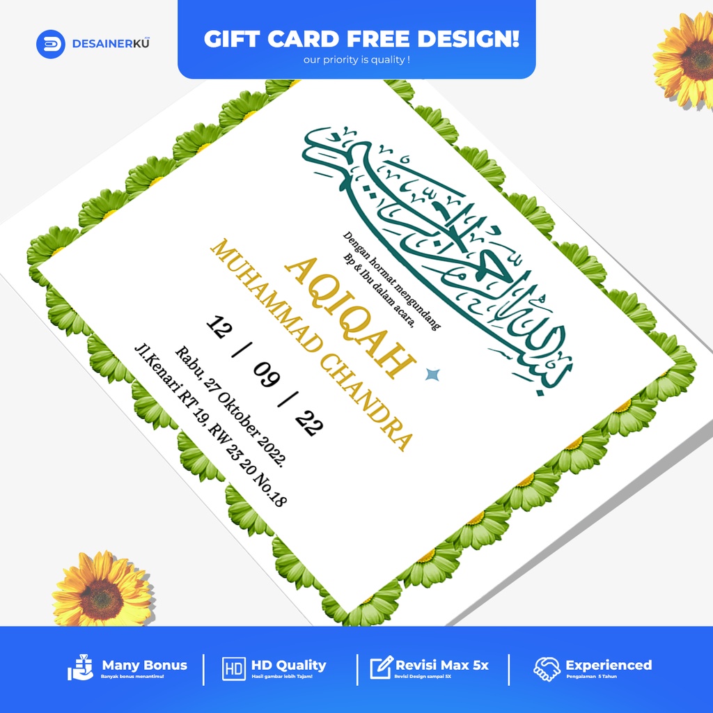 KARTU AQIQAH / UCAPAN AQIQAH ANAK /KARTU TASYAKURAN /TASYAKURAN AQIQAH | UCAPAN AQIQAH | KARTU AQIQA