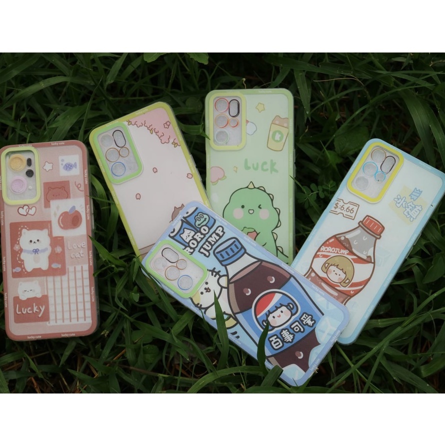 Softcase Transparan Motif Type OPPO A57 2022/A77/A77S/A7/A5S/A12/F9/A54/A54S/A16/A16S/RENO 7Z/A96/A76/A36/RENO 8Z/RENO 8 LITE KING