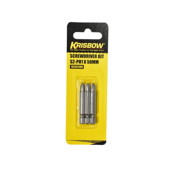 Mata Obeng Krisbow Screwdriver Bit Isi 3 Ukuran Panjang 50mm