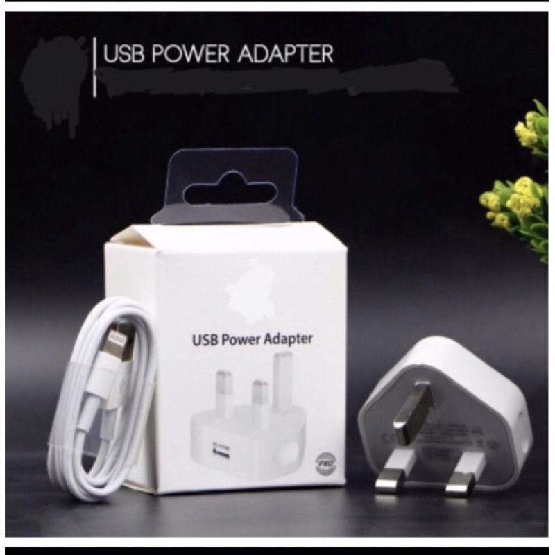 Batok Charger Kaki 3 Usb Power Adavter Ori 99