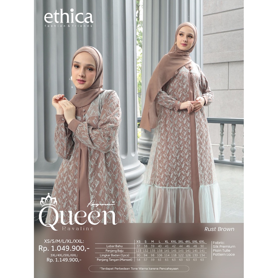 DRESS PESTA/ GAMIS ETHICA KAGUMI QUEEN RAVALINE