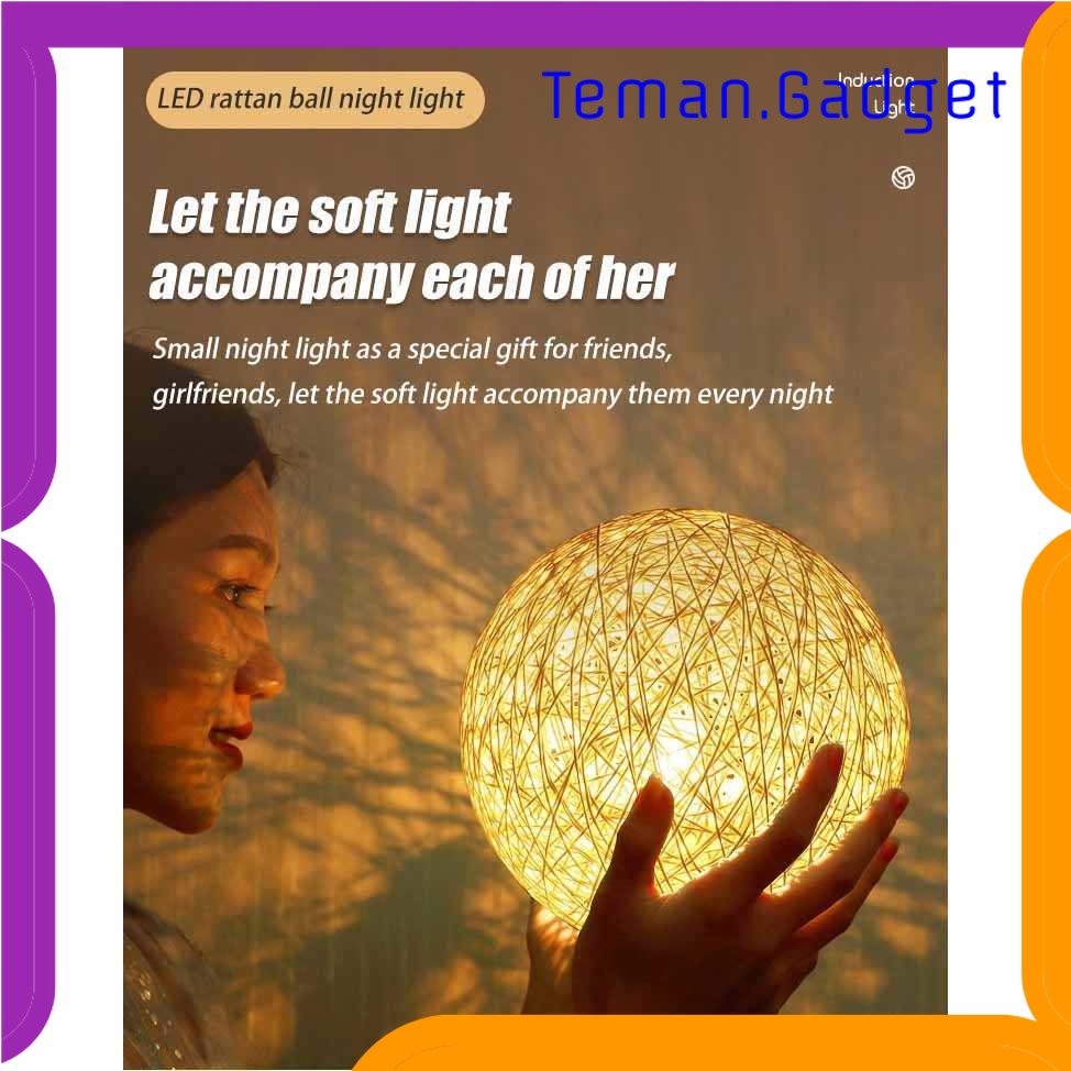 TG-LMP Ahomeone Lampu Tidur Bola Sepak Takraw Night Light Lamp RGB 20CM - OU13