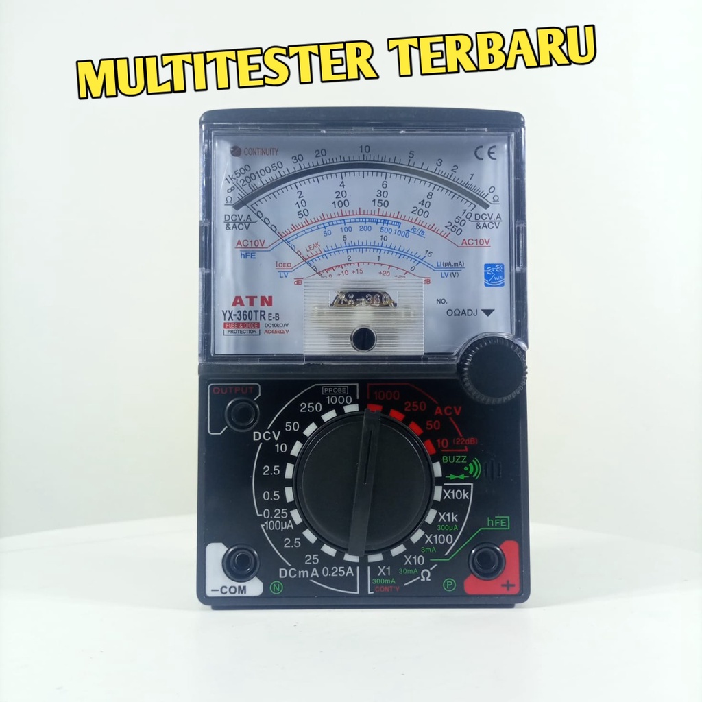 MULTITESTER ANA YX-360 MULTI TESTER 360 / MULTITESTER ANALOG / Multitester YX - 360 TR ATN Fuse & Di