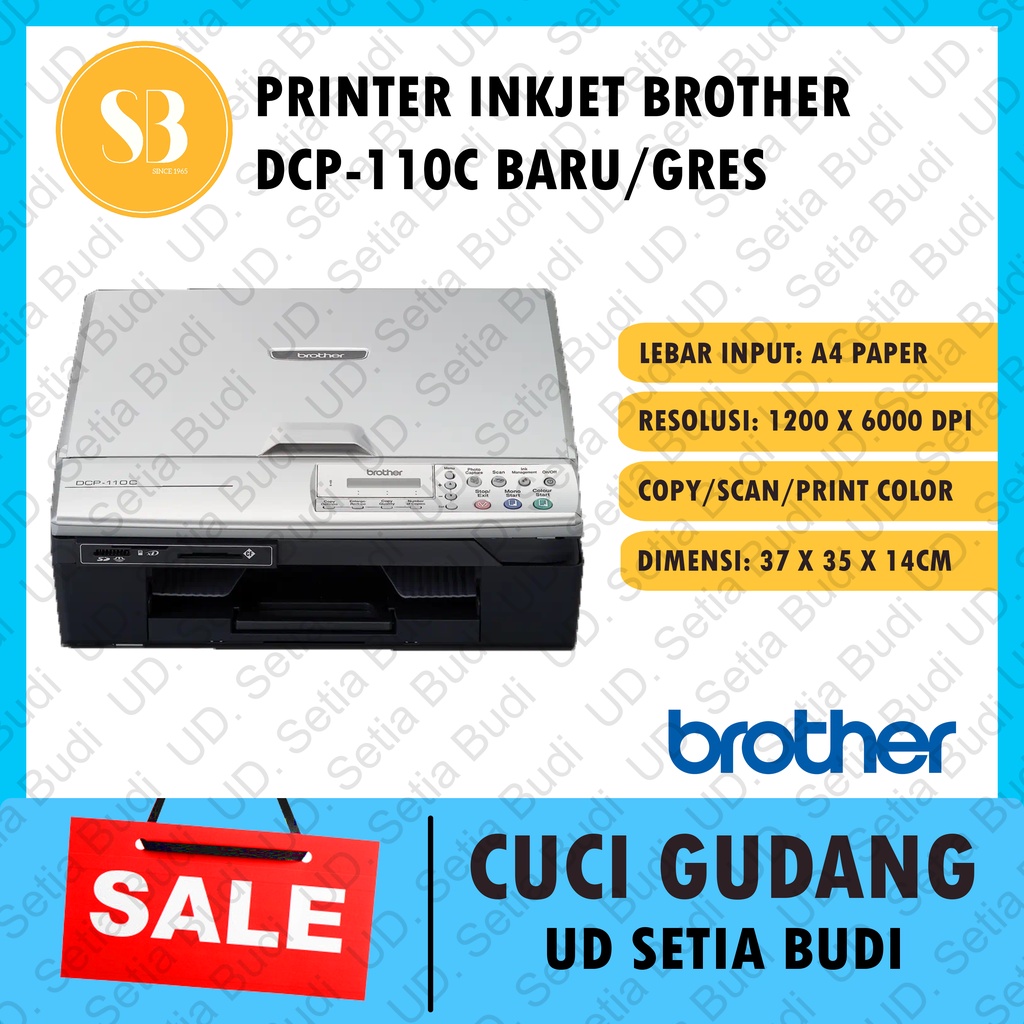 Printer InkJet Brother DCP-110C Baru Gres