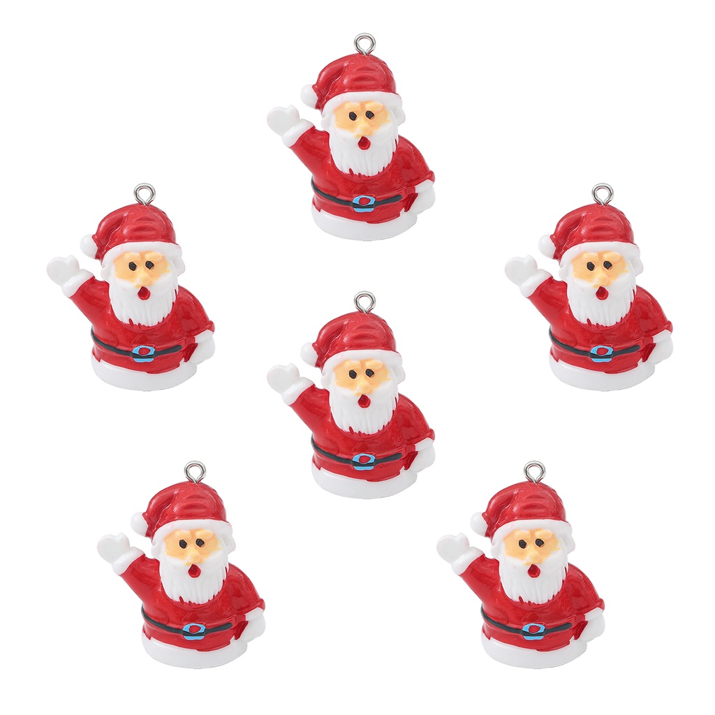 2pcs / Set Liontin Gantung Bahan Resin Metal Untuk Dekorasi Pohon Natal