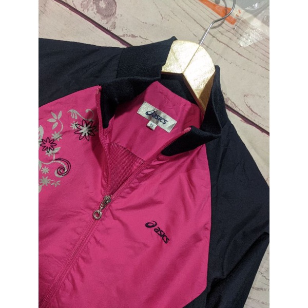 Jaket Running asics Wanita Second Ori Mulus Like New