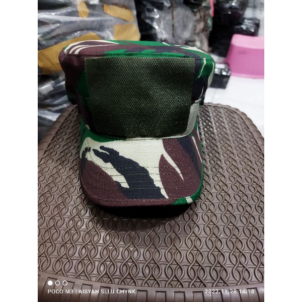 COD TERMURAH SHOPE BLUEBLACKARMY TOPI PET TNI/TOPI PET LORENG JATAH PEMBAGIAN TNI