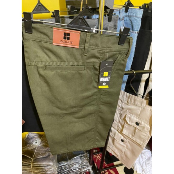 celana chinos pendek pria dewasa lima warna hitam grey army mocca krem