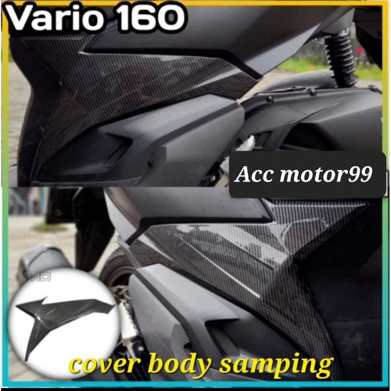 Aksesoris vario 160 Cover carbon filter radiator cover knalpot cover sen cover stoplamp dll