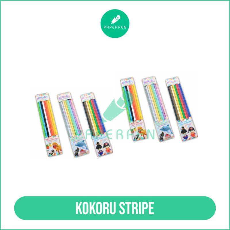 

Kertas Lipat Kokoru Stripe