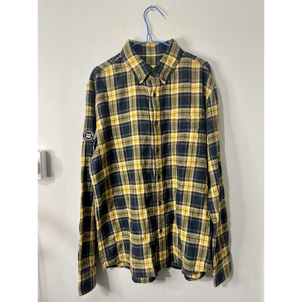 Kemeja Flanel Lengan Panjang JEEP Second Like New Size L