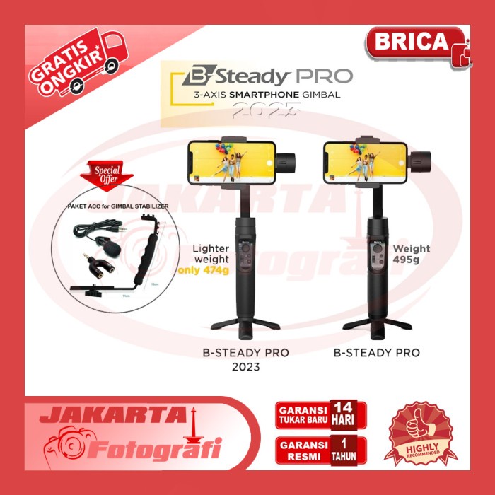 Sta Brica B-Steady Pro 2023 B Steady Pro - Gimbal 3-Axis Stabilizer