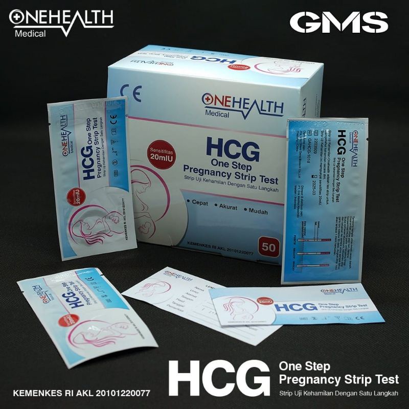 Test Kehamilan Onehealth Per Box isi 50 Pcs / HCG Test Pack Hamil / Test Pack / Test Hamil