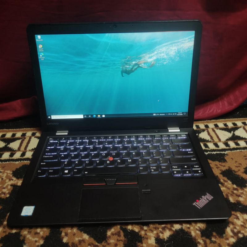 Lenovo Thinkpad 13 Cor i5-7200U Gen7 Ram 4GB SSD 240GB FHD Keyboard Backlight Bezel Slim Muluss