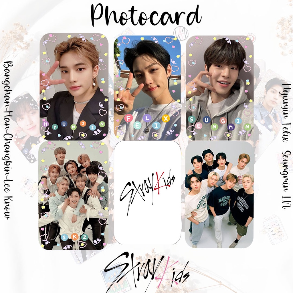 (READY STOCK) STRAY KIDS/SKZ/STAY/KPOP PHOTOCARD DECO CUTE