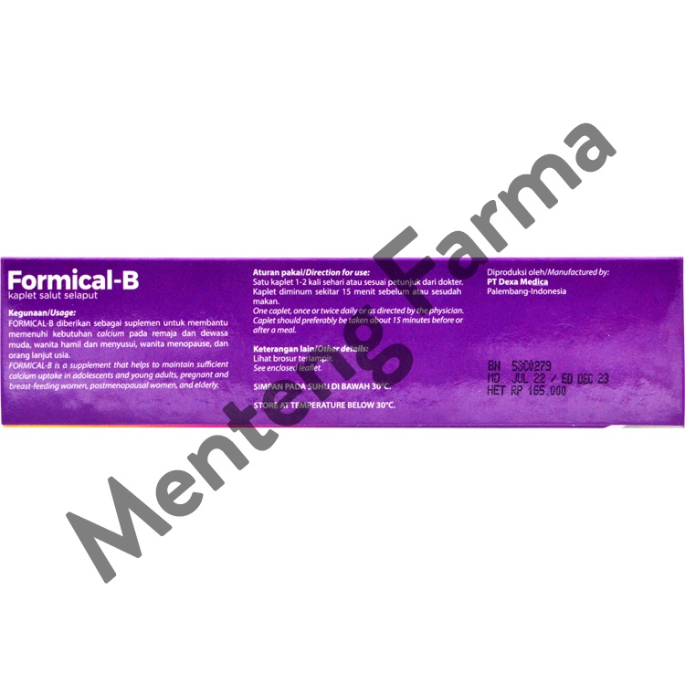 Formical-B 6 Kaplet - Suplemen Penambah Kalsium