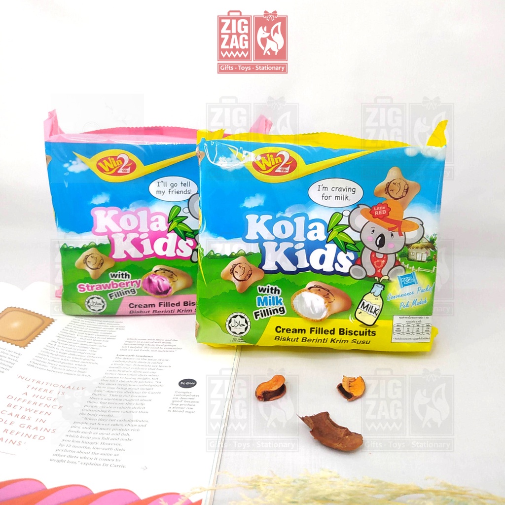 

Zigzag - Win2 Kola Kids/Cream Filled Biscuits