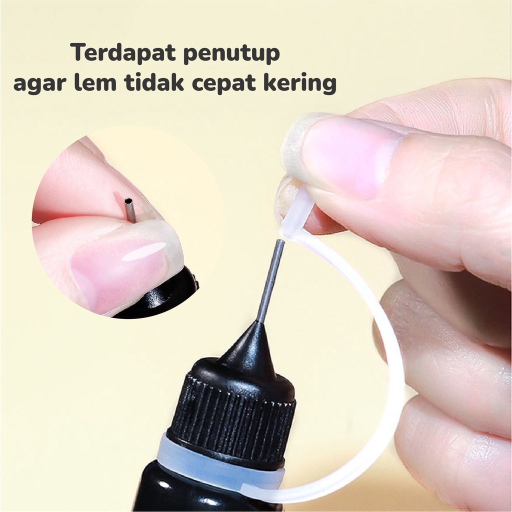 【 COD 】 STUCK DRILL GLUE NAIL PEN 10ml / PEN LEM KUKU RHINESTONES NAIL STUCK DRILL GLUE NAIL CHARM PIPET LEM NAIL ART RESIN