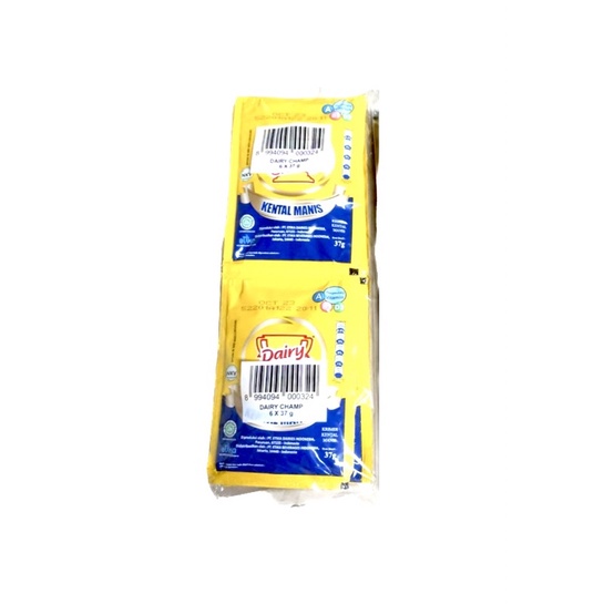 susu sachet kental manis dairy champ (6pcs)