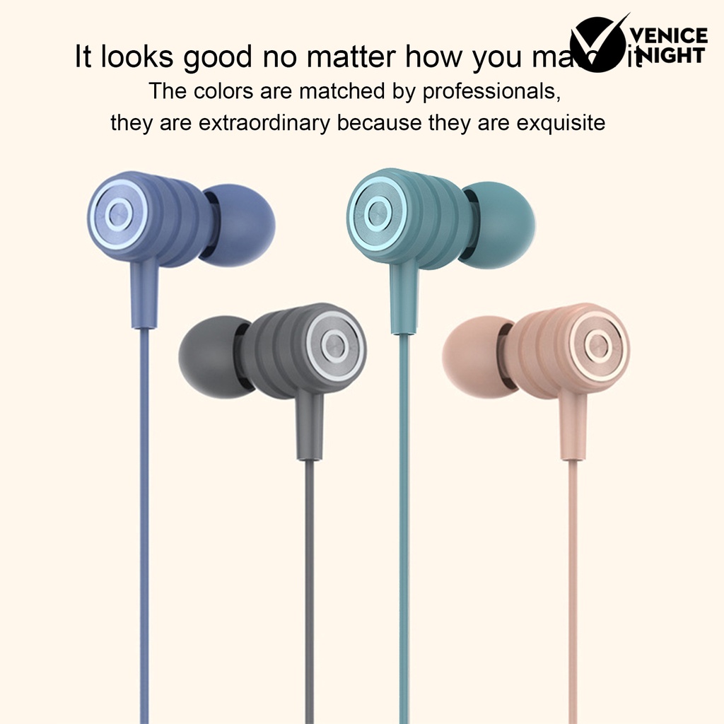 (VNEP) (Berkabel) Y01 Earphone In-ear Heavy Bass Line Control 3.5mm 5D Surround Stereo Sound Earphone untuk Olahraga