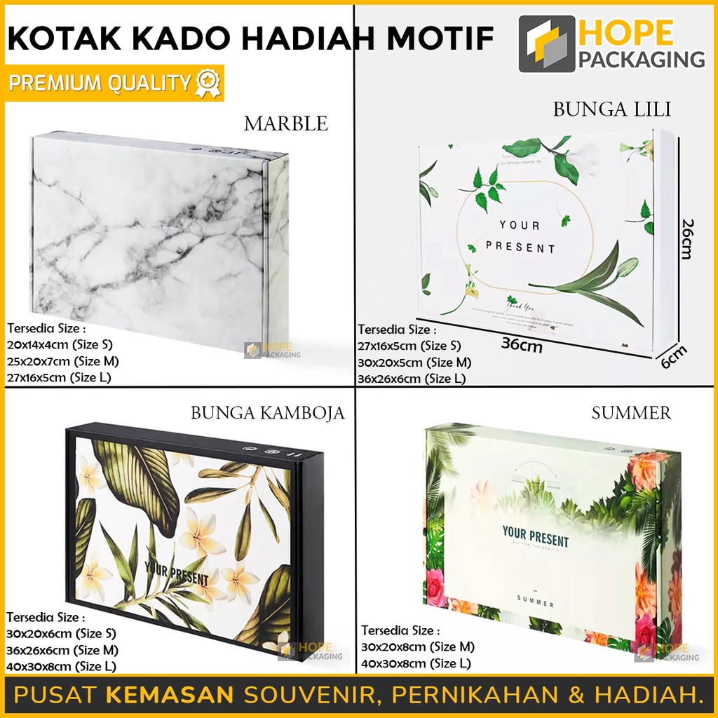 Kotak Kado Hadiah Marble / Dus Hadiah Motif / Kardus Hampers / Box Baju