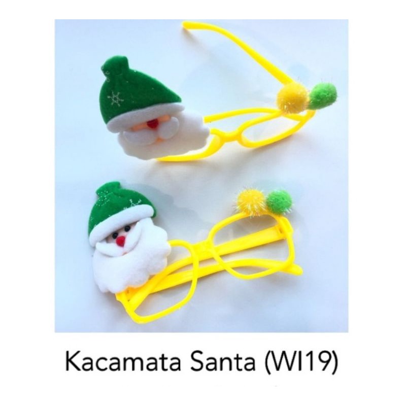 Kacamata Santa / Kacamata Natal / Kacamata Merry Cristmas / Kacamata / Aksesoris Natal