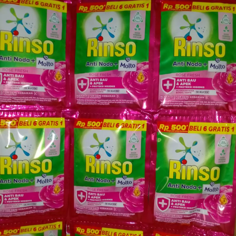 RINSO CAIR ANTI NODA + MOLTO KEMASAN 38 ML 1 SACHET