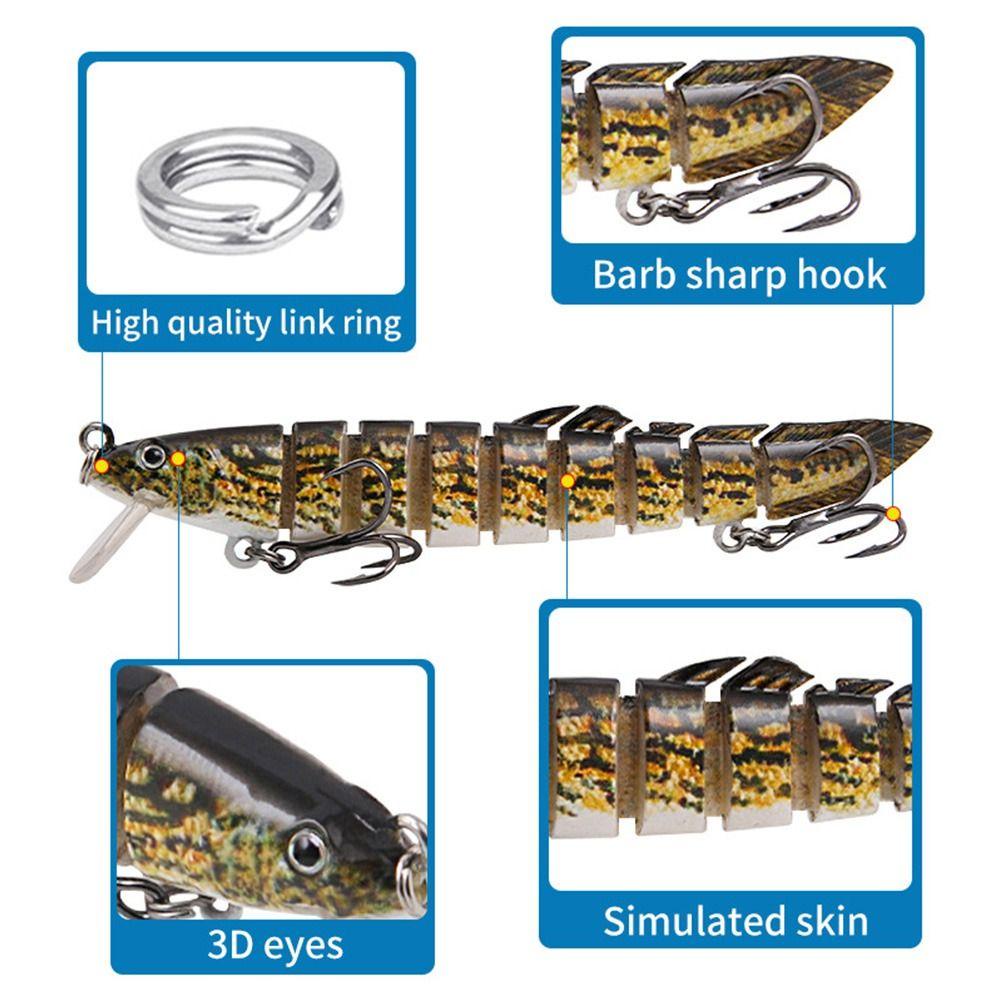 Preva Muli-Tergabung Pemikat Pancing Multicolor Crankbaits Bermanfaat Musim Dingin Memancing Fish Hooks